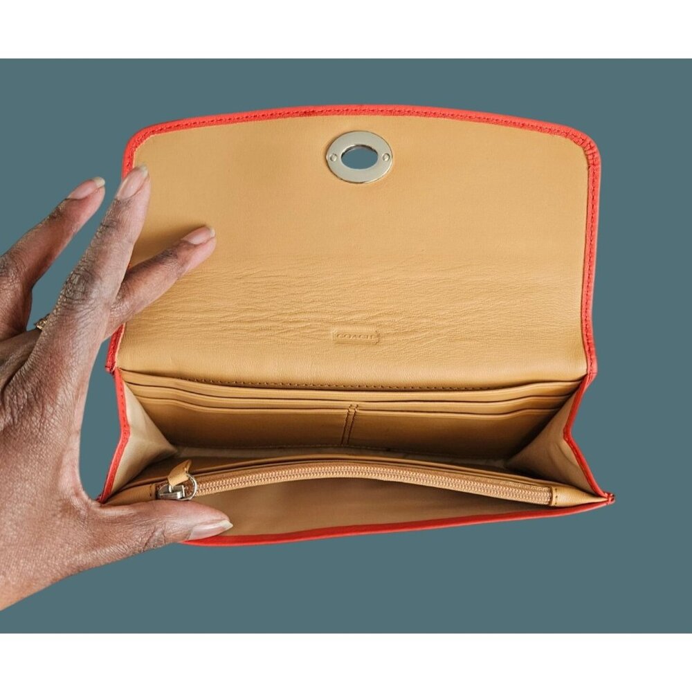 Coach Leather Turn Lock Wallet - Picture 4 of 14